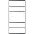  Ușă glisantă cu set feronerie, 102x205 cm, sticlă ESG/aluminiu