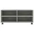  Dulap TV cu rotile, gri beton, 90x35x35, lemn prelucrat