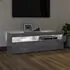  Comodă TV cu lumini LED, gri beton, 120x35x40 cm