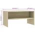  Dulap TV, stejar sonoma, 80x40x40 cm, lemn prelucrat