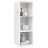  Dulap TV montat pe perete, alb, 37x37x107 cm, PAL
