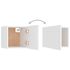  Set dulapuri TV, 6 piese, alb, lemn prelucrat