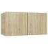  Set de dulapuri TV, 10 piese, stejar sonoma, lemn prelucrat