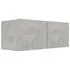  Set de dulapuri TV, 3 piese, gri beton, lemn prelucrat