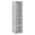  Set de dulapuri TV, 3 piese, gri beton, lemn prelucrat