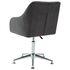  Scaun de sufragerie pivotant, gri închis, material textil