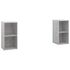  Dulapuri TV 2 buc gri beton, 72x35x36,5 cm lemn prelucrat