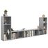  Dulapuri TV, 4 buc., gri beton, 107x35x37 cm, lemn prelucrat