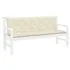  Pernă bancă de grădină alb crem, 180x(50+50)x7cm, textil oxford