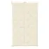  Pernă bancă de grădină alb crem, 180x(50+50)x7cm, textil oxford