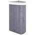 Coș de rufe din bambus, pentru colț, gri, 60 L