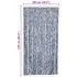  Perdea de insecte, albastru, alb, argintiu, 100x220 cm Chenille