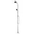  Duș de grădină cu bază gri, 220 cm, aluminiu