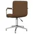  Scaun de birou pivotant, maro, material textil