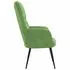  Scaun de relaxare, verde deschis, catifea