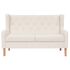  Set canapea, 2 piese, textil, Alb crem