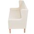  Set canapea, 2 piese, textil, Alb crem