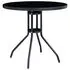  Set mobilier de exterior, 5 piese, negru, aluminiu și textilenă