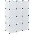  Dulap modular cu 9 compartimente, 109x36,5x143 cm, alb 