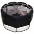  Țarc de câini pliabil cu sac de transport, negru, 125x125x61 cm