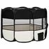  Țarc de câini pliabil cu sac de transport, negru, 125x125x61 cm