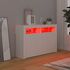  Servantă cu lumini LED, alb, 115,5x30x75 cm