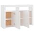  Servantă cu lumini LED, alb, 115,5x30x75 cm