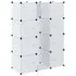  Dulap modular cu 9 compartimente, 109x36,5x143 cm, alb 