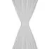 Draperii micro-satin cu bride, 140 x 245 cm, alb, 2 buc.