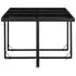  Set mobilier de exterior cu perne, 11 piese, negru, poliratan