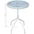  Set mobilier bistro, 3 piese, negru, oțel
