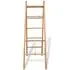  Scară dublă pentru prosoape cu 5 trepte din bambus 50 x 160 cm