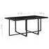  Set mobilier de exterior cu perne, 11 piese, negru, poliratan