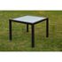  Set mobilier de exterior cu perne, 5 piese, negru, poliratan