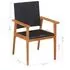  Set mobilier de exterior, 5 piese, negru și maro, poliratan