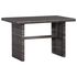  Set mobilier bistro cu perne, 3 piese, gri, poliratan  