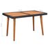  Set mobilier de exterior, 5 piese, negru și maro, poliratan