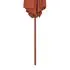  Umbrelă de soare de exterior, stâlp din lemn, cărămiziu, 270 cm