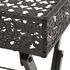  Măsuță de ceai pliabilă stil vintage negru 58x35x72 cm metal