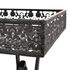  Măsuță de ceai pliabilă stil vintage negru 58x35x72 cm metal