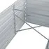  Strat înălțat de grădină, gri, 240x80x45 cm, oțel galvanizat