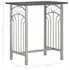  Set mobilier de bar, 3 piese, negru, lemn și oțel