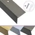  Profile trepte în formă de F, 15 buc., maro, 100 cm, aluminiu