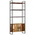  Bibliotecă cu 4 niveluri, 80 x 30 x 180 cm, lemn masiv reciclat