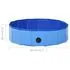  Piscină pentru câini pliabilă, albastru, 80 x 20 cm, PVC
