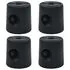  Greutăți pentru pavilion, 4 buc., negru, PE