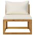  Set mobilier grădină cu perne, 6 piese, lemn masiv acacia    