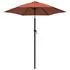 Umbrelă de soare, cărămiziu, 200 x 224 cm, aluminiu