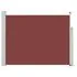  Copertină laterală retractabilă de terasă, maro, 140 x 500 cm