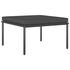 Set mobilier de grădină cu perne, 3 piese, negru, PVC